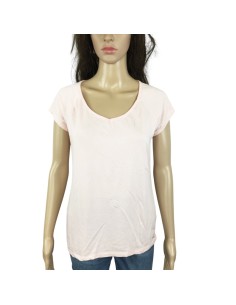 Tee-shirt rose pâle slim T40 femme été