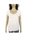 Tee-shirt rose pâle slim T40 femme été