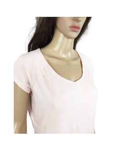 Tee-shirt rose pâle slim T40 femme été 2