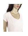 Tee-shirt rose pâle slim T40 femme été