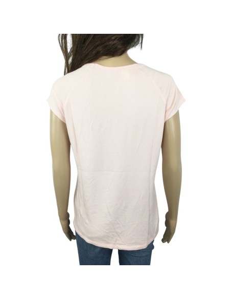 Tee-shirt rose pâle slim T40 femme été