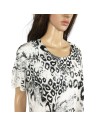 Tee-shirt léopard noir et blanc T40 fluide été