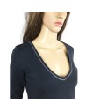 Tee-shirt Esprit bleu marine T40 avec strass